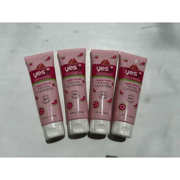 Yes To Watermelon Light Hydration for All Skin Types Facial Cleanser Lot of 4 - Picture 1 of 2